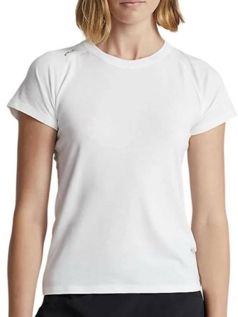 RLX Ralph Lauren Women M White Performance Jersey Short Sleeve T-Shirt NWT